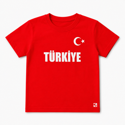 Kids Edition: Personalisierter Baumwolle T-Shirt WM 2026 Türkiye