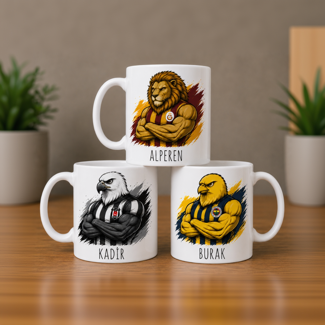 Personalisierte Fan-Tasse mit Name