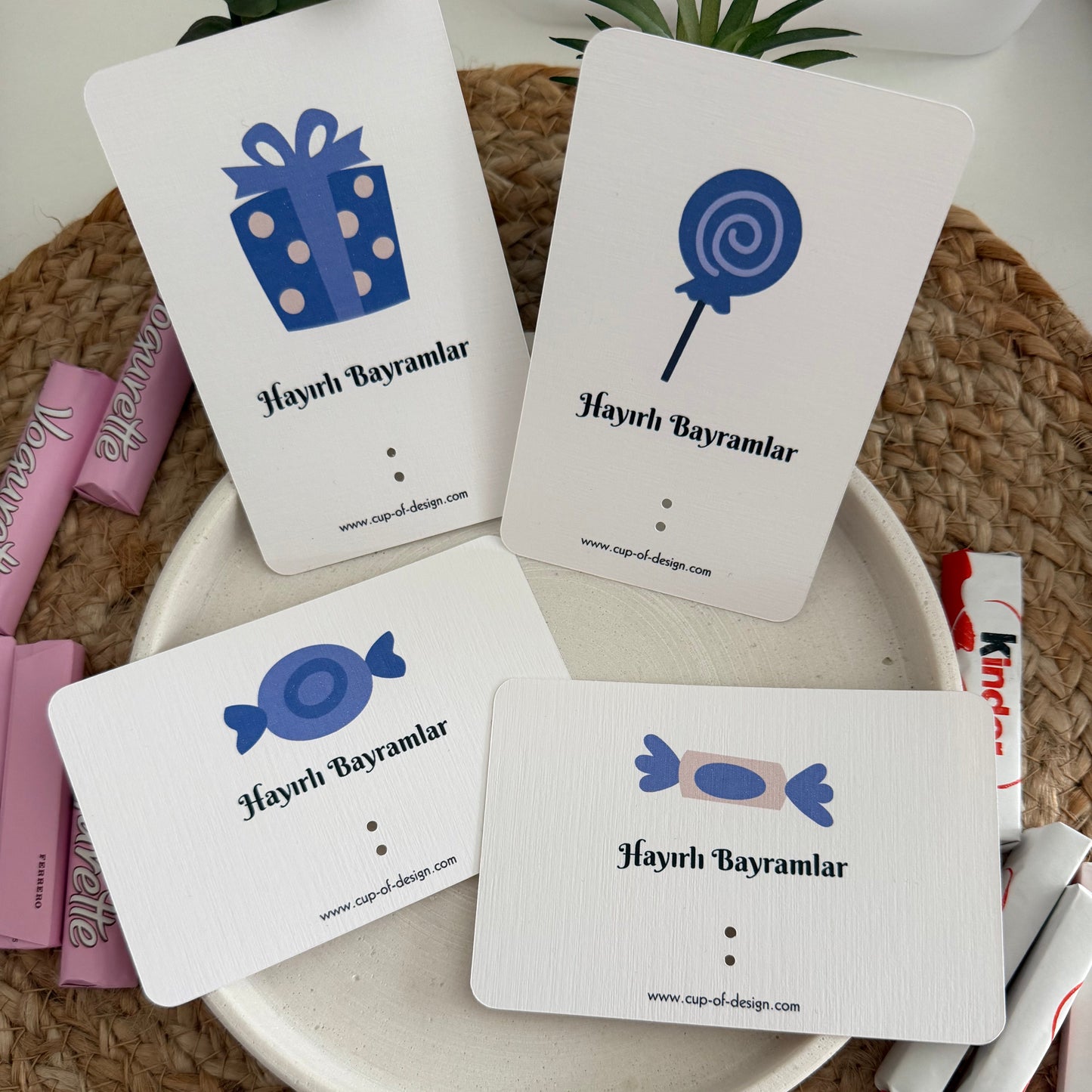 4er-Set Eid Bayram Geldkarten