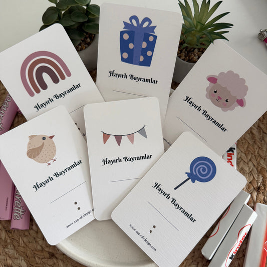 4er-Set Eid Bayram Geldkarten